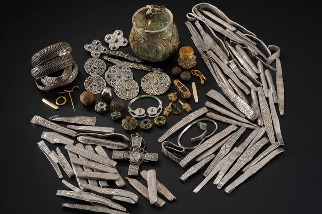 <p>The Galloway Hoard is considered to be one of the richest collections of Viking-age objects ever found in Britain and Ireland</p>