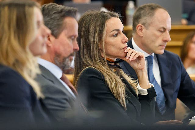 <p>The Karen Read defense team answers questions about their relationship with a team of government witnesses in front of Judge Beverly Cannone in Norfolk Superior Court at Dedham on Tuesday</p>