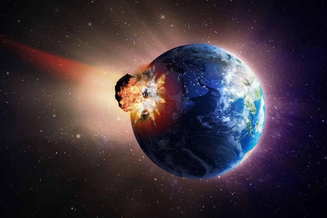 Geologists believe that objects up to 450ft in diameter hit Earth every 100 to 300 years