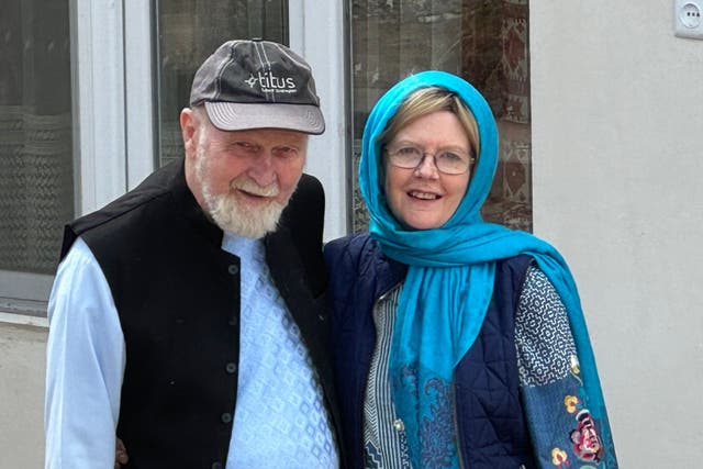 <p>Peter <a href="reynolds.html">Reynolds</a> and his wife <a href="barbie.html">Barbie</a> were detained as they travelled to their home in Afghanistan’s Bamyan province</p>