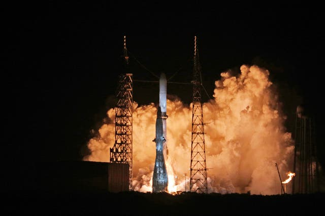 <p>The 30-storey rocket launched into space from Florida on Thursday morning</p>