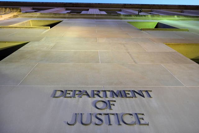 <p>A Trump administration website says the Department of Justice building is ‘not core to government operations’</p>