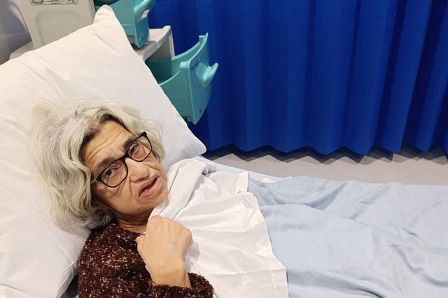 <p>Laila Soueif is still in hospital as she protests her son’s detention </p>