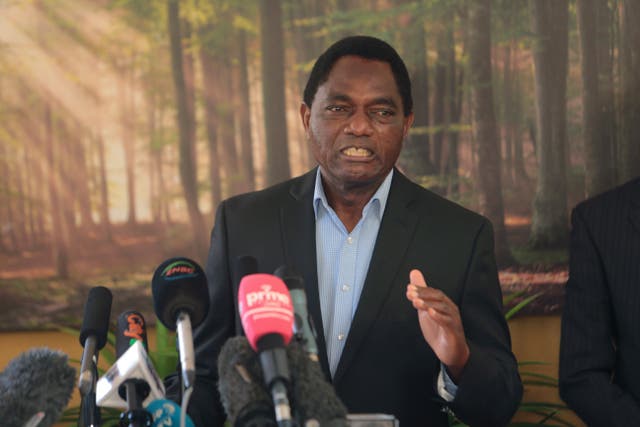 <p>Zambian President Hakainde Hichilema</p>