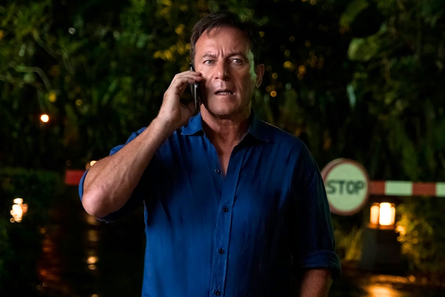 <p>Jason Isaacs as Timothy in 'The White Lotus' series three </p>